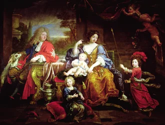 Der Grand Dauphin mit seiner Frau und seinen Kindern, 1687